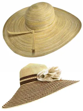 2-Pack Wide Brim Floppy Beach Hats