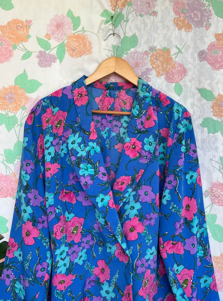 90's Flower Unique Blazer