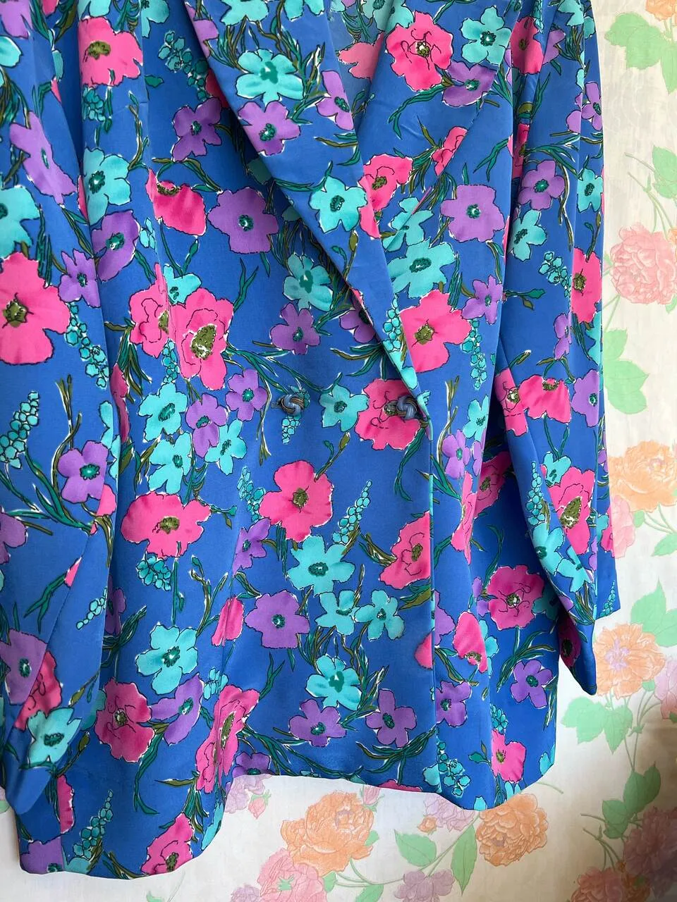 90's Flower Unique Blazer