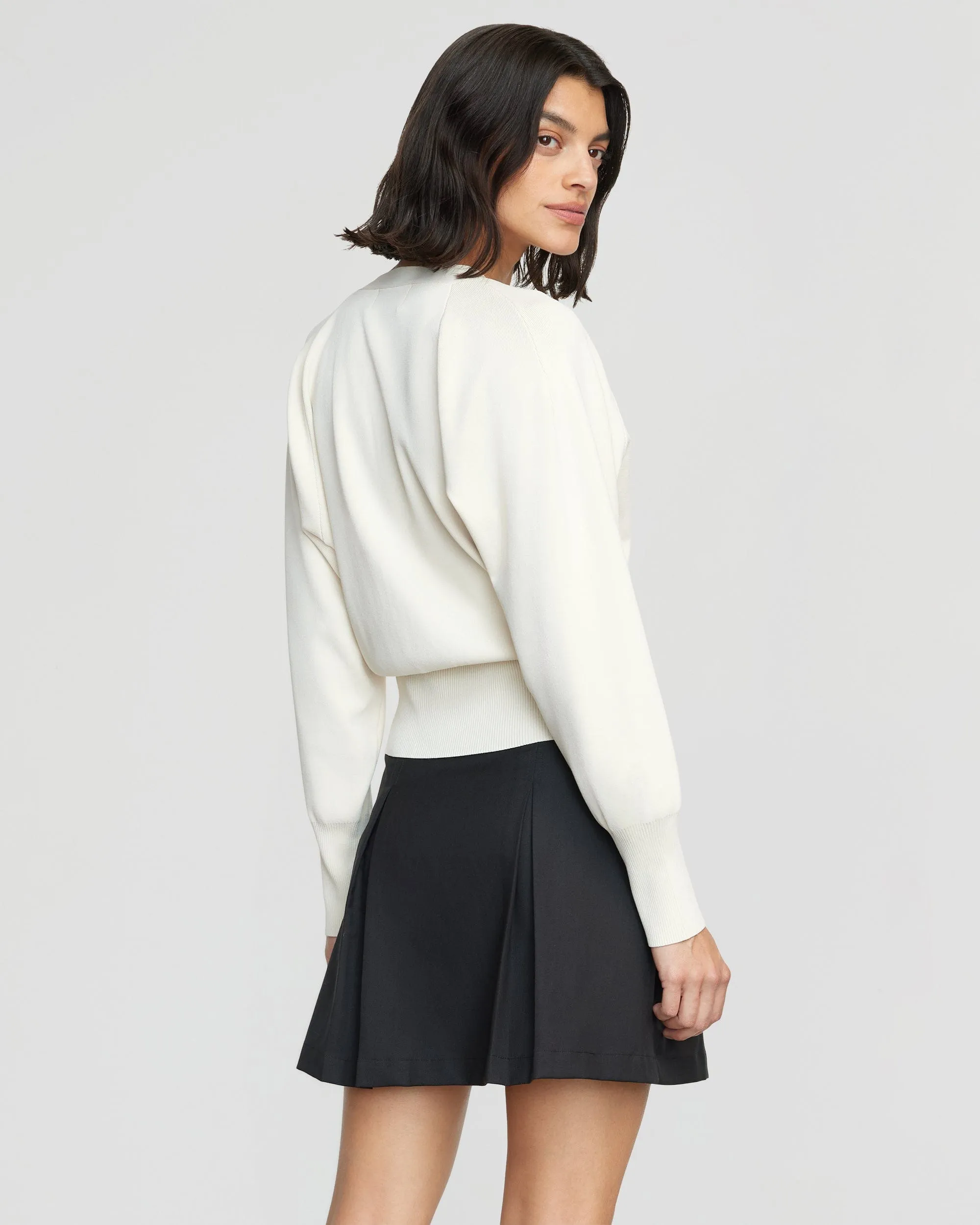 Annett Tailored Pleated Mini Skirt