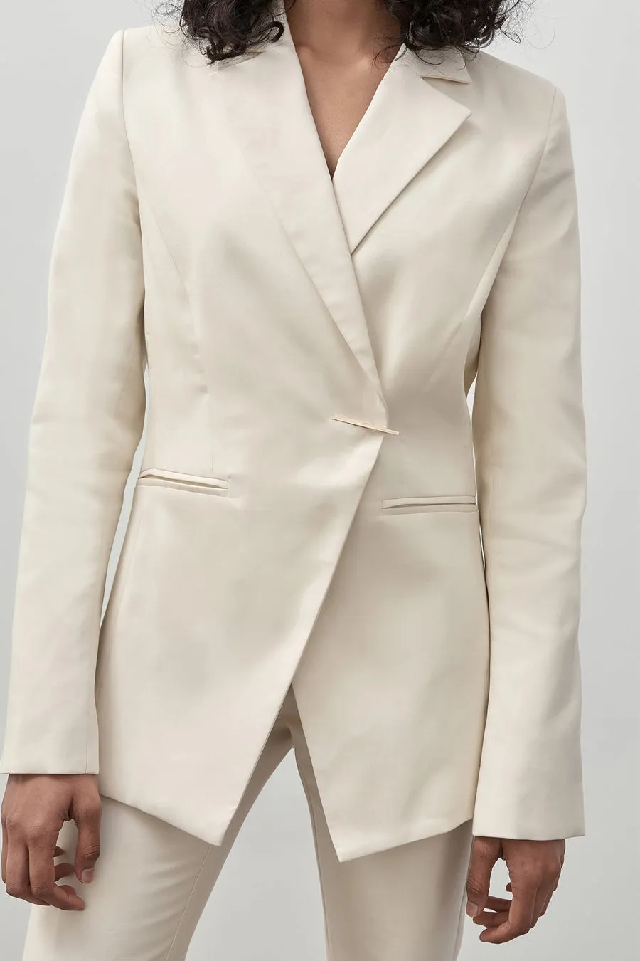 Asymmetrical Pearl Blazer