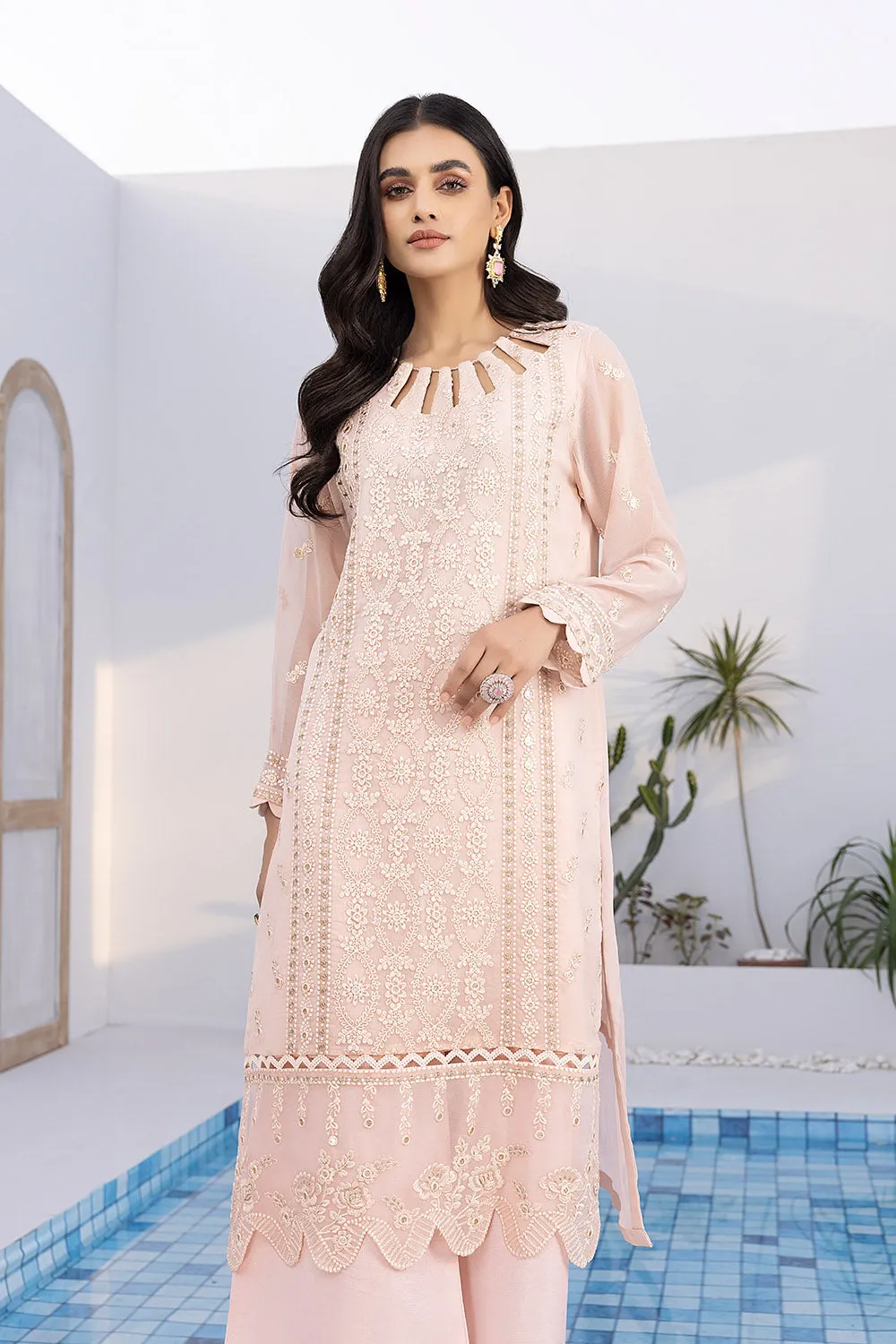 Azure Luxury Embroidered Formal Shirts – Decent Lily