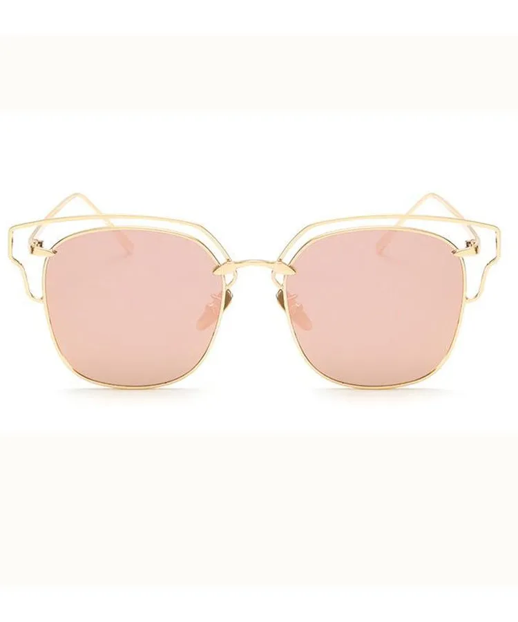 Beautiful Pink Vacation Beach Metal Sunglasses XS1048