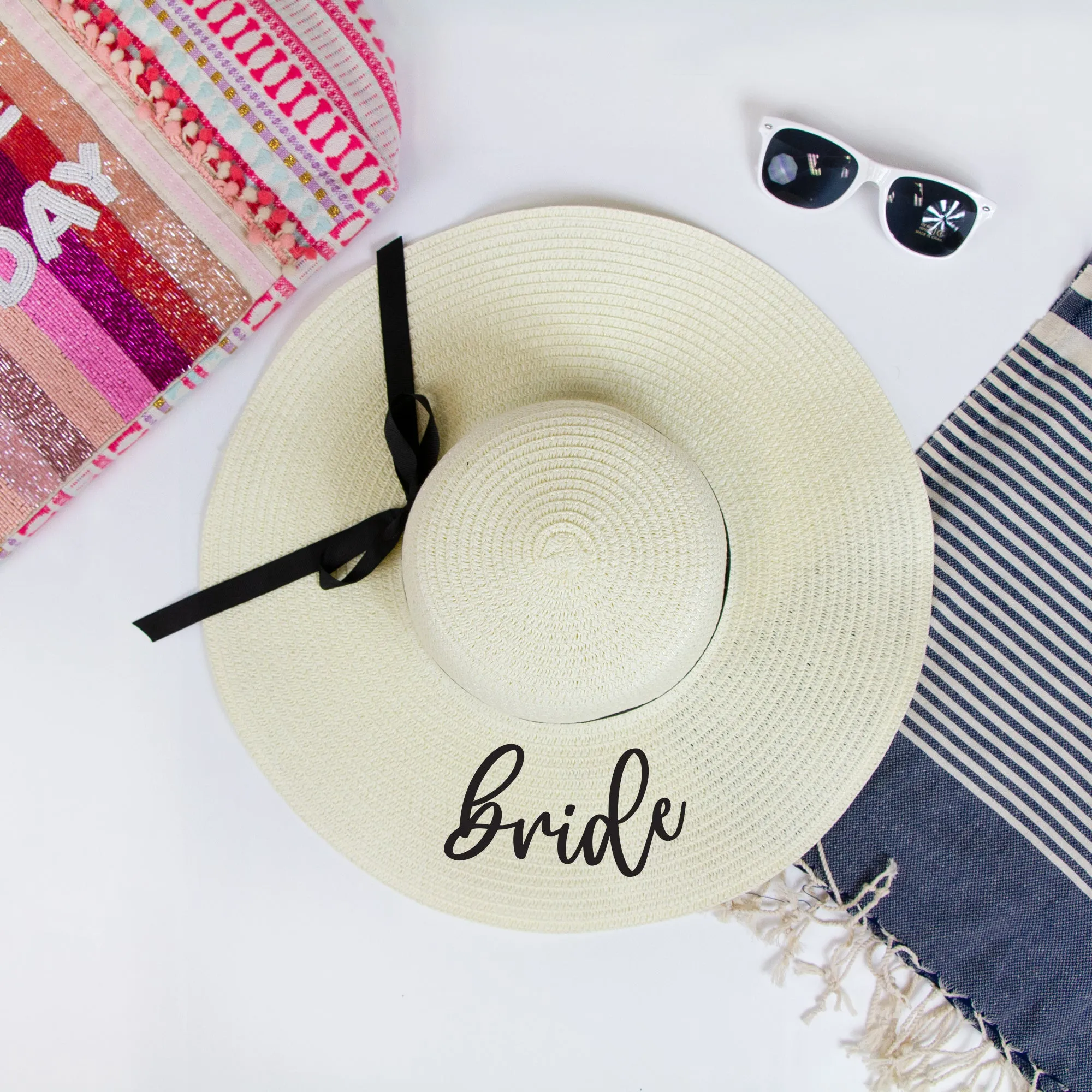 Bride, Bridesmaid, Maid of Honor Floppy Hat