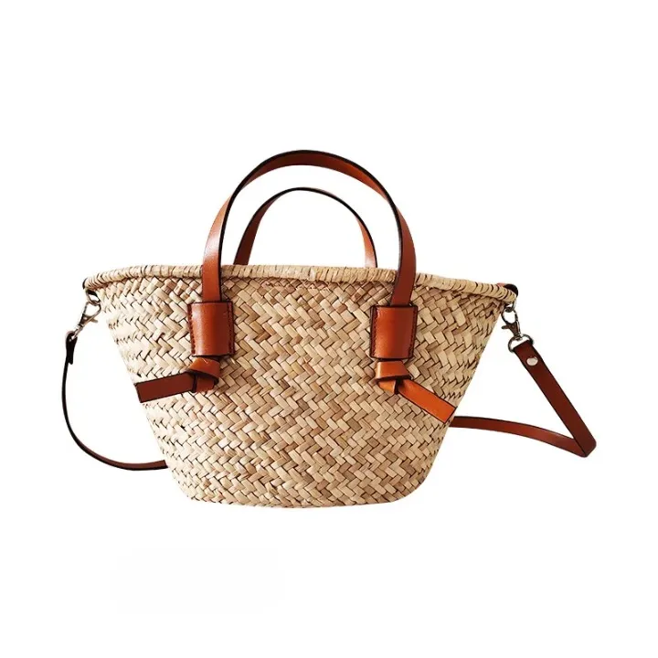 Cassia Raffia Straw Basket Bag