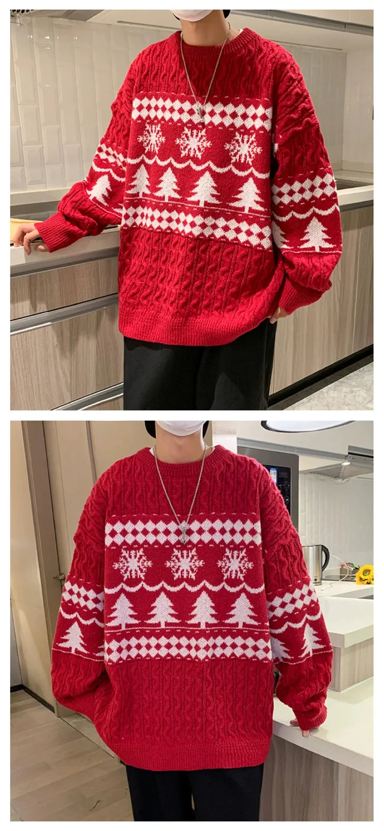 Casual All-Match round Neck Christmas Sweater