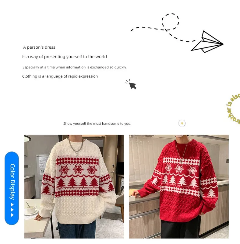 Casual All-Match round Neck Christmas Sweater