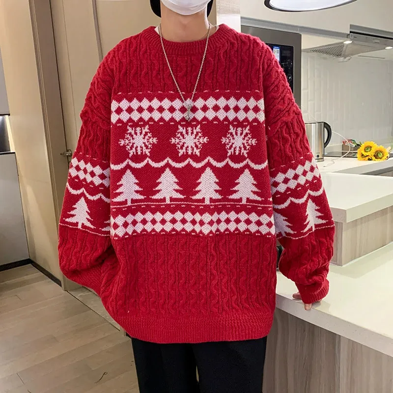 Casual All-Match round Neck Christmas Sweater