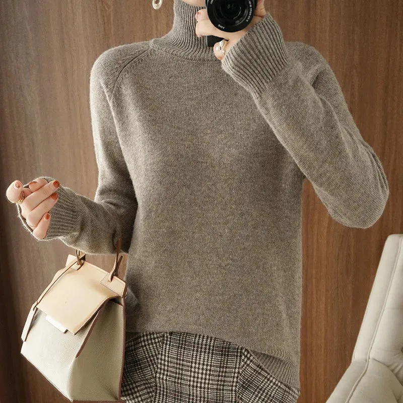 Casual Turtleneck Long Sleeve Sweaters