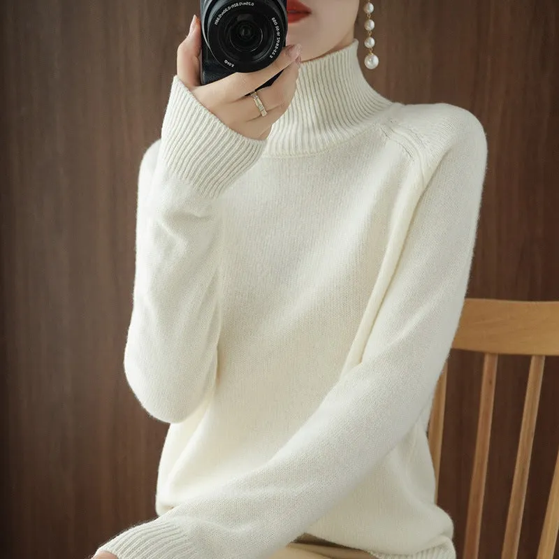 Casual Turtleneck Long Sleeve Sweaters