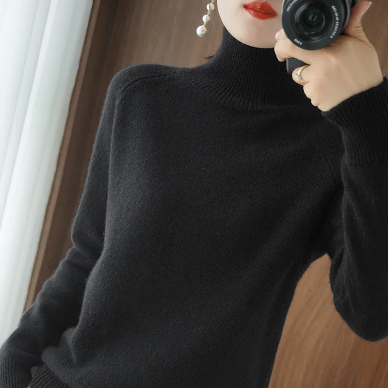 Casual Turtleneck Long Sleeve Sweaters