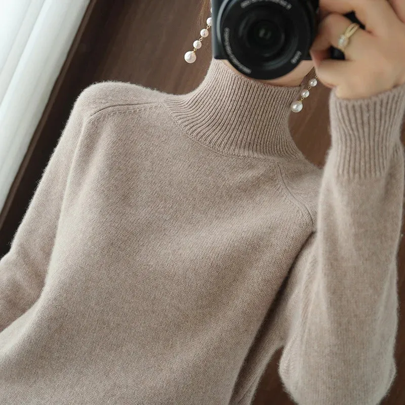 Casual Turtleneck Long Sleeve Sweaters