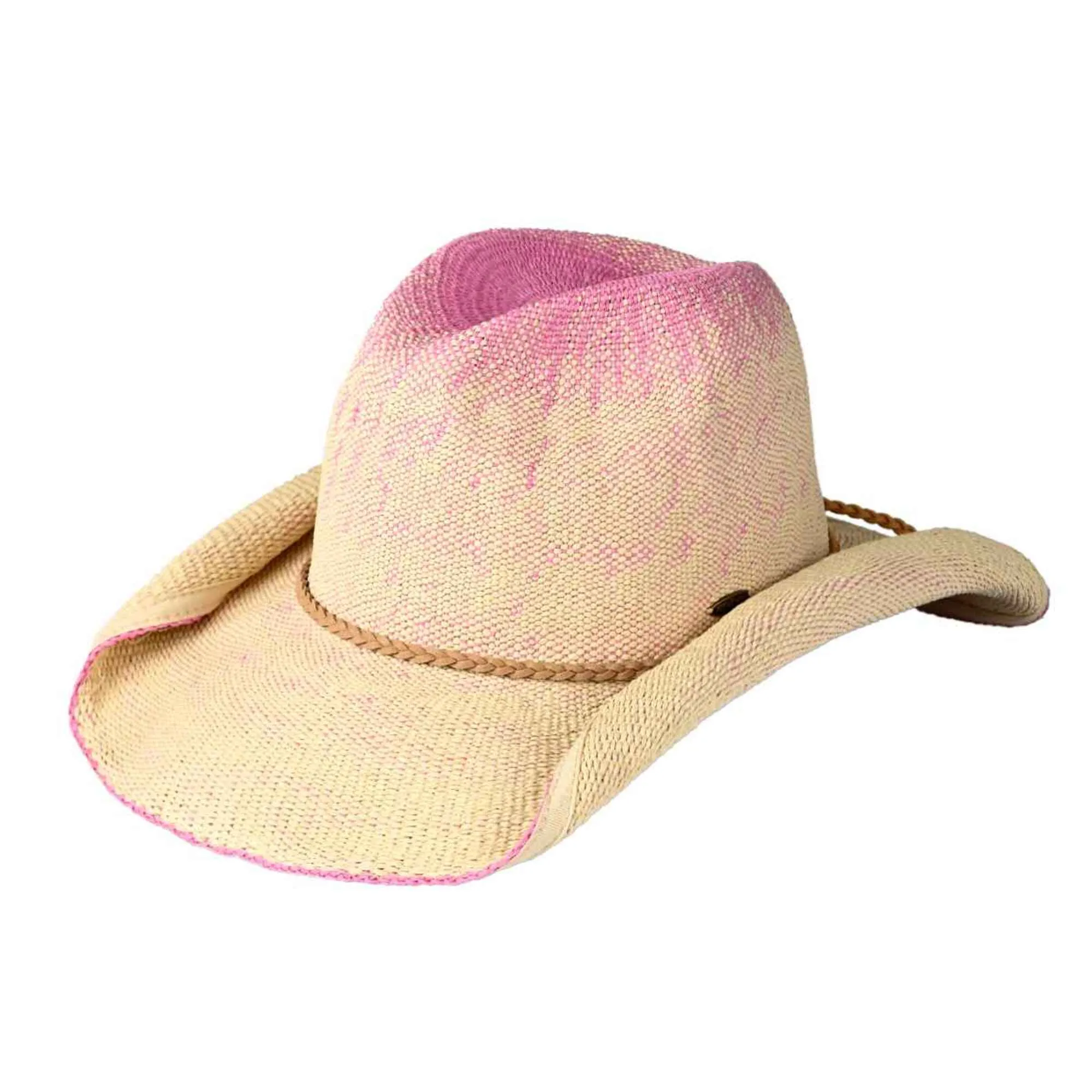 CBH0034 Ombre Rolled Edge Cowboy Hat