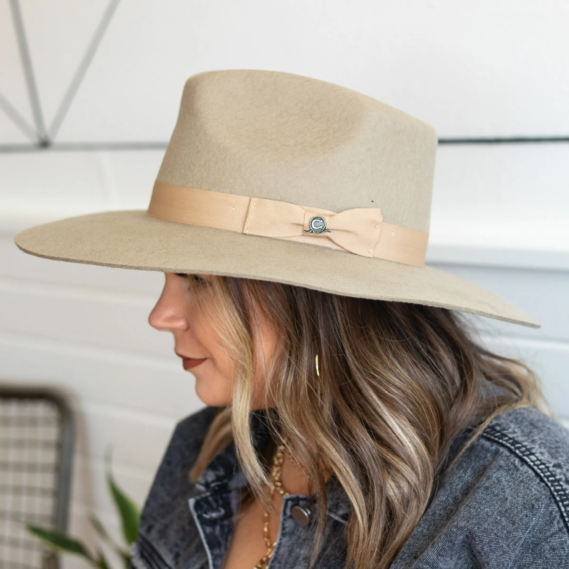 Charlie 1 Horse | Highway Wool Felt Hat in Mushroom