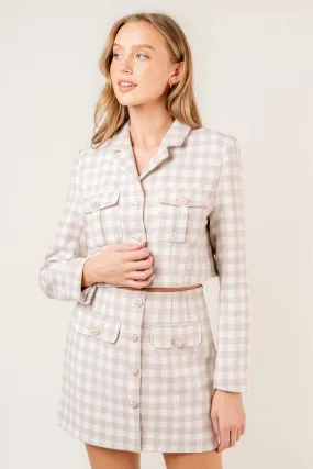 Checkered Tweed JACKET