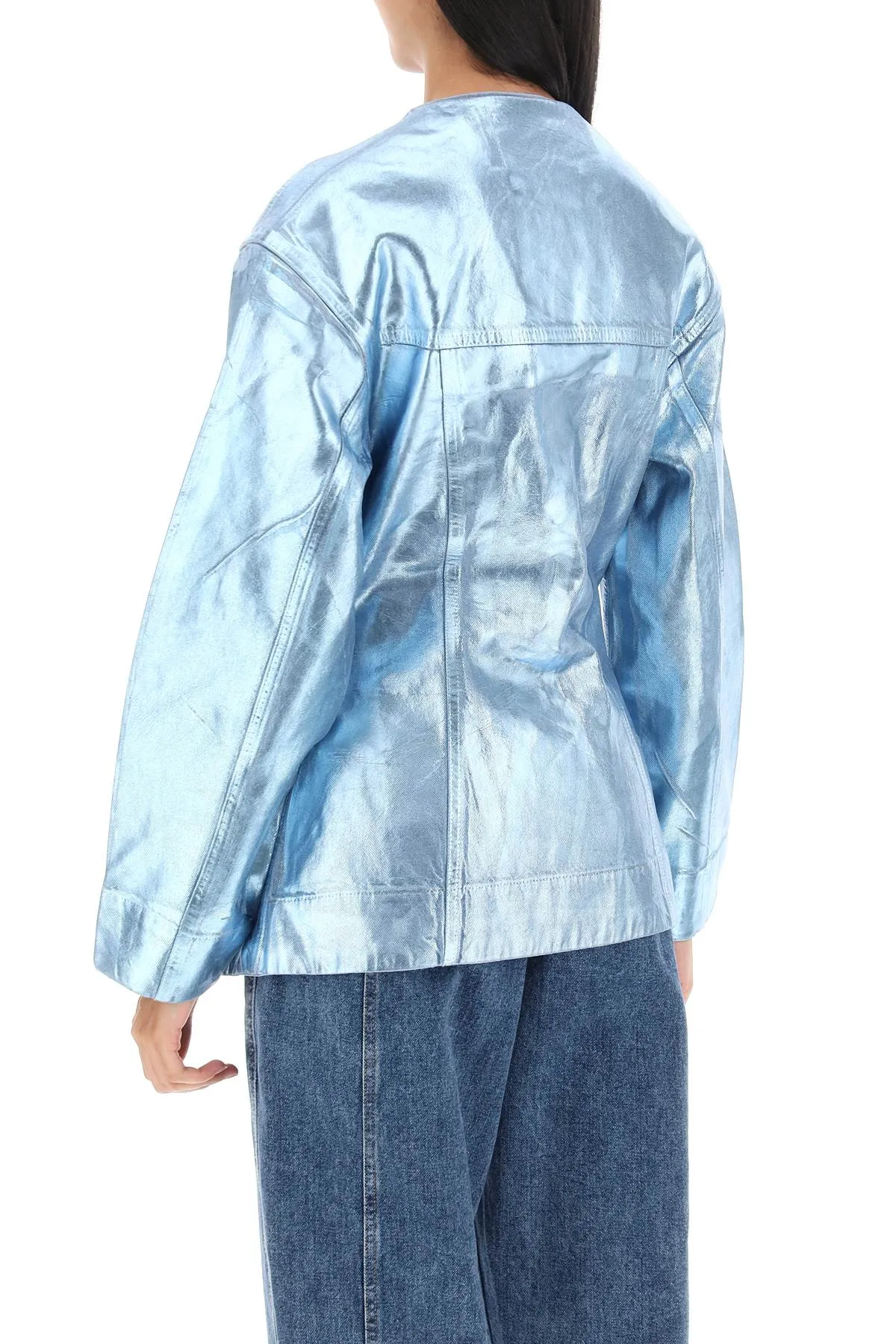 foil denim jacket