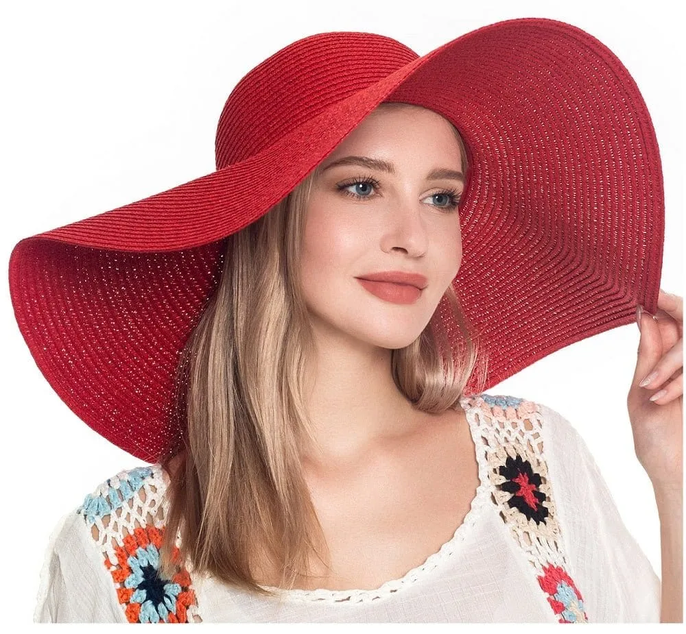 H3045 Monogrammable Straw Floppy Hat