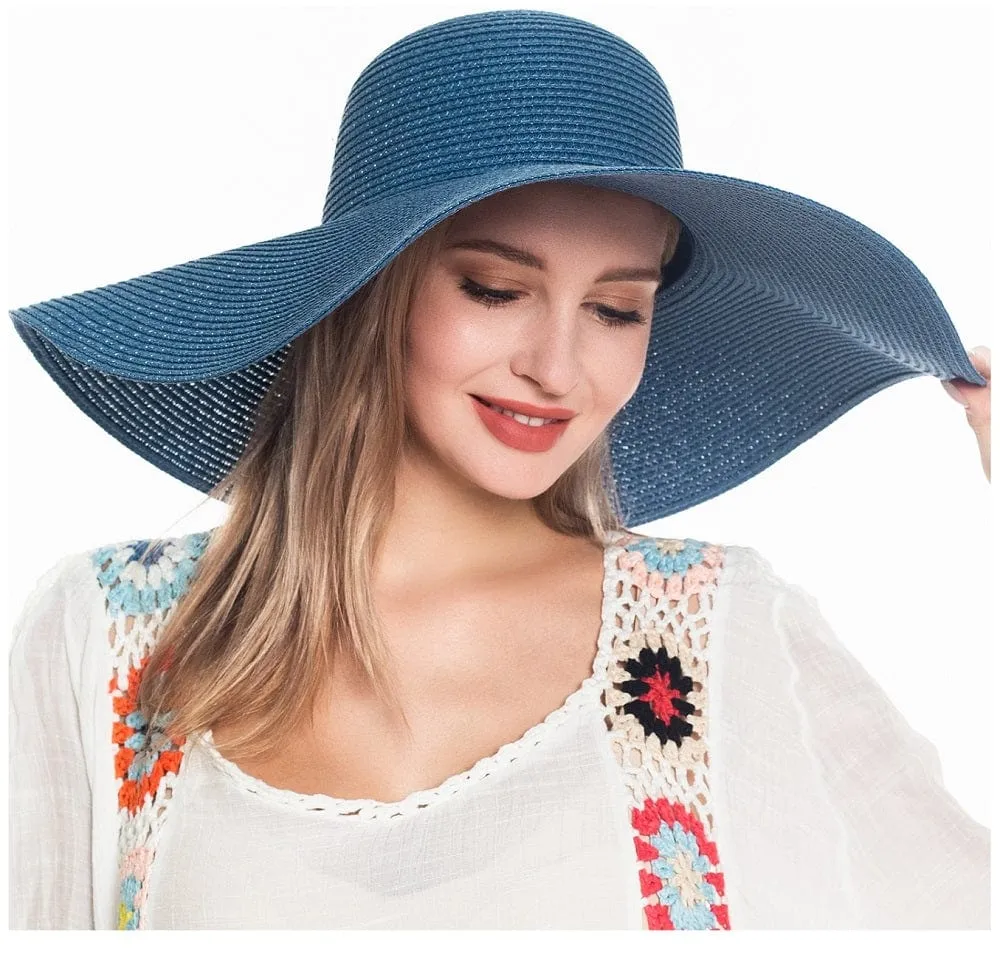 H3045 Monogrammable Straw Floppy Hat