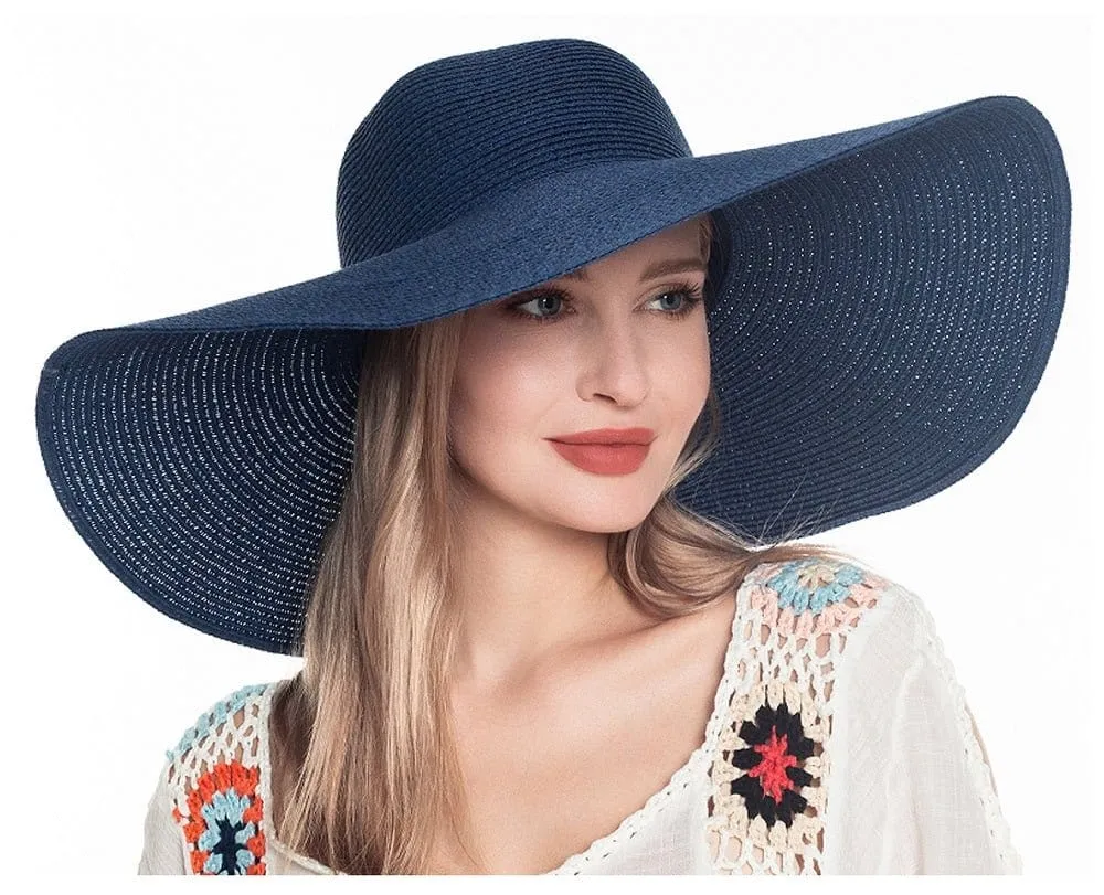 H3045 Monogrammable Straw Floppy Hat