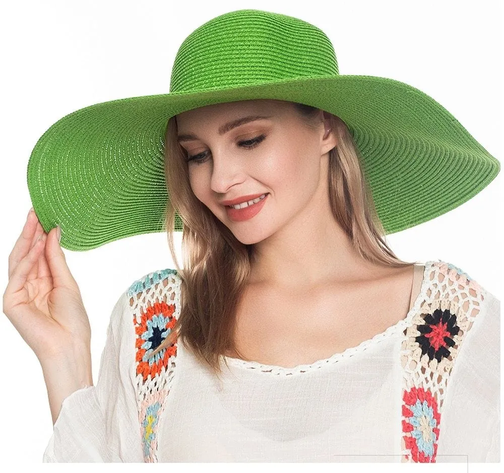 H3045 Monogrammable Straw Floppy Hat