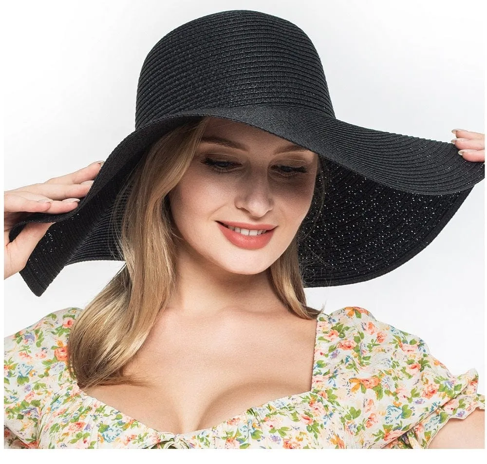 H3045 Monogrammable Straw Floppy Hat