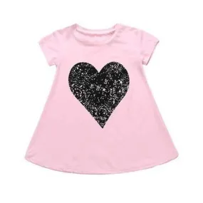 Heart Pattern Girls Dresses