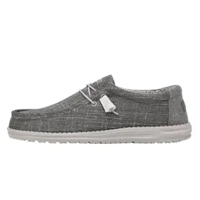 Hey Dude Men's Wally Ash Crosshatch Shoe