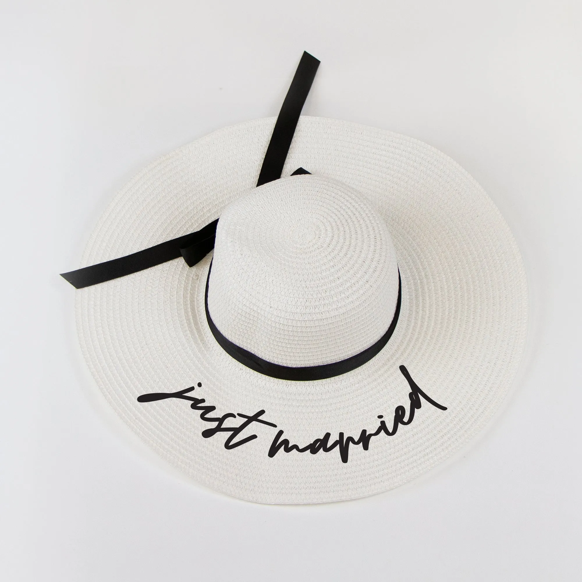 Just Married Floppy Hat