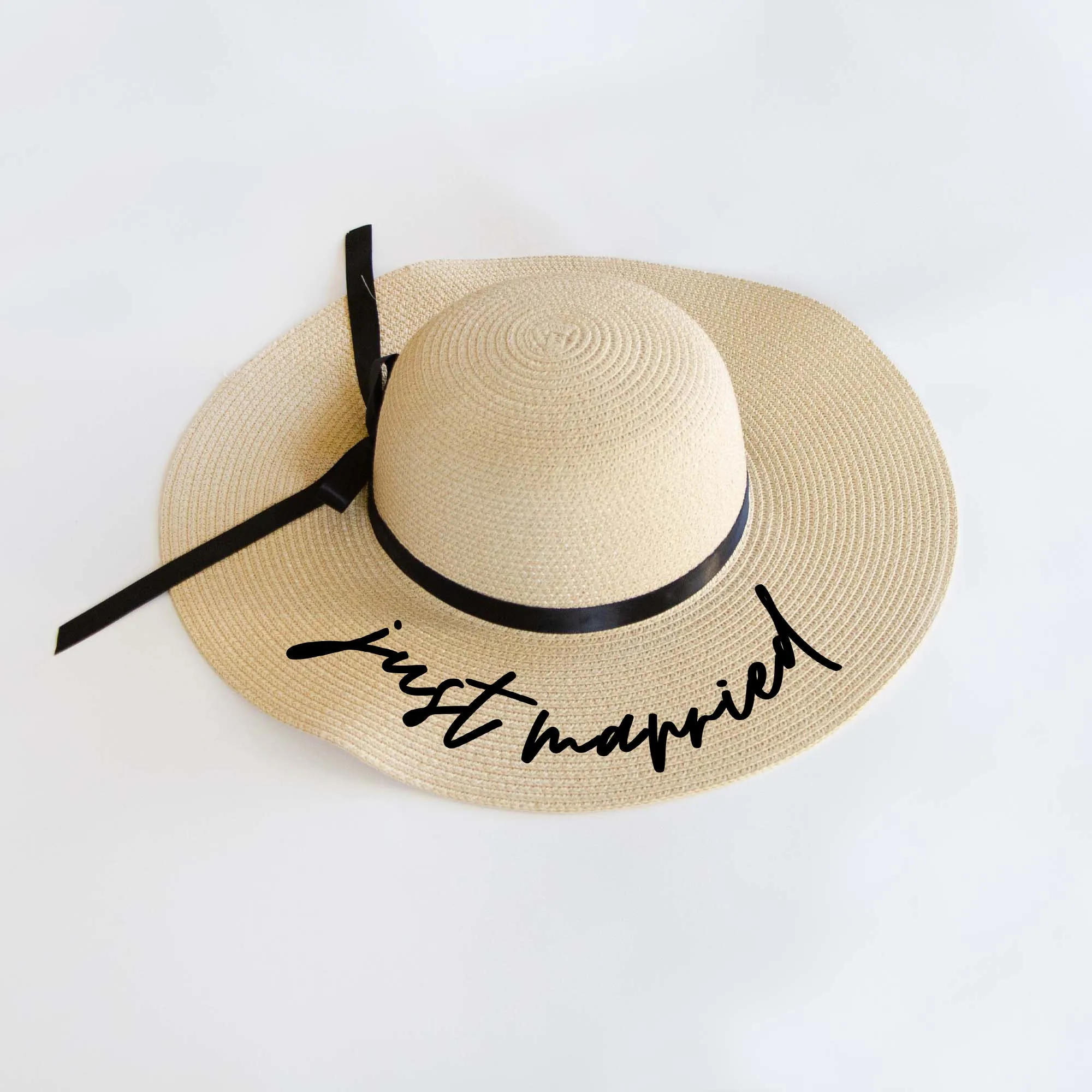 Just Married Floppy Hat