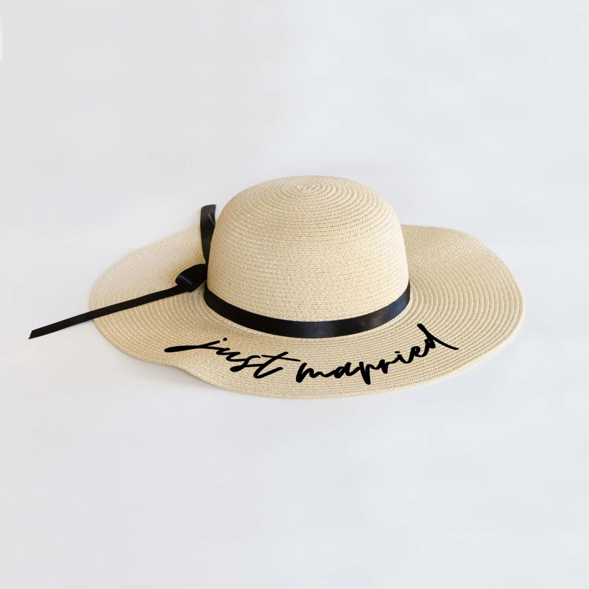 Just Married Floppy Hat