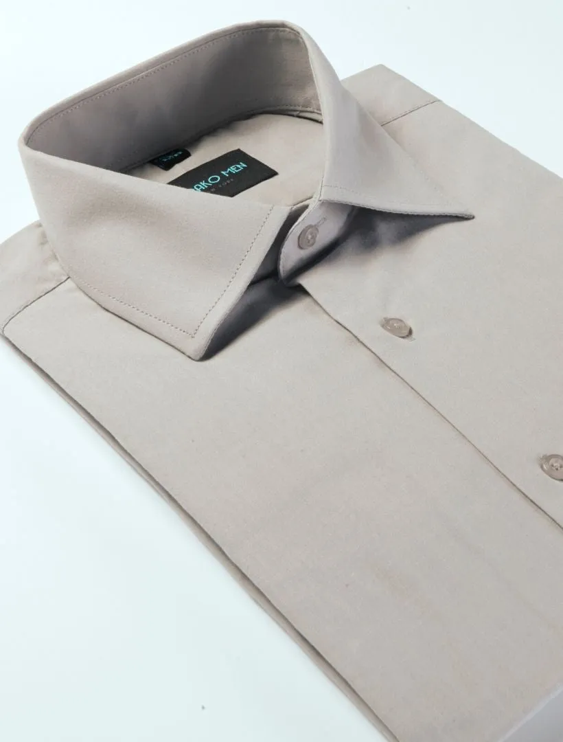 Karako Men Light Grey Dress Shirt