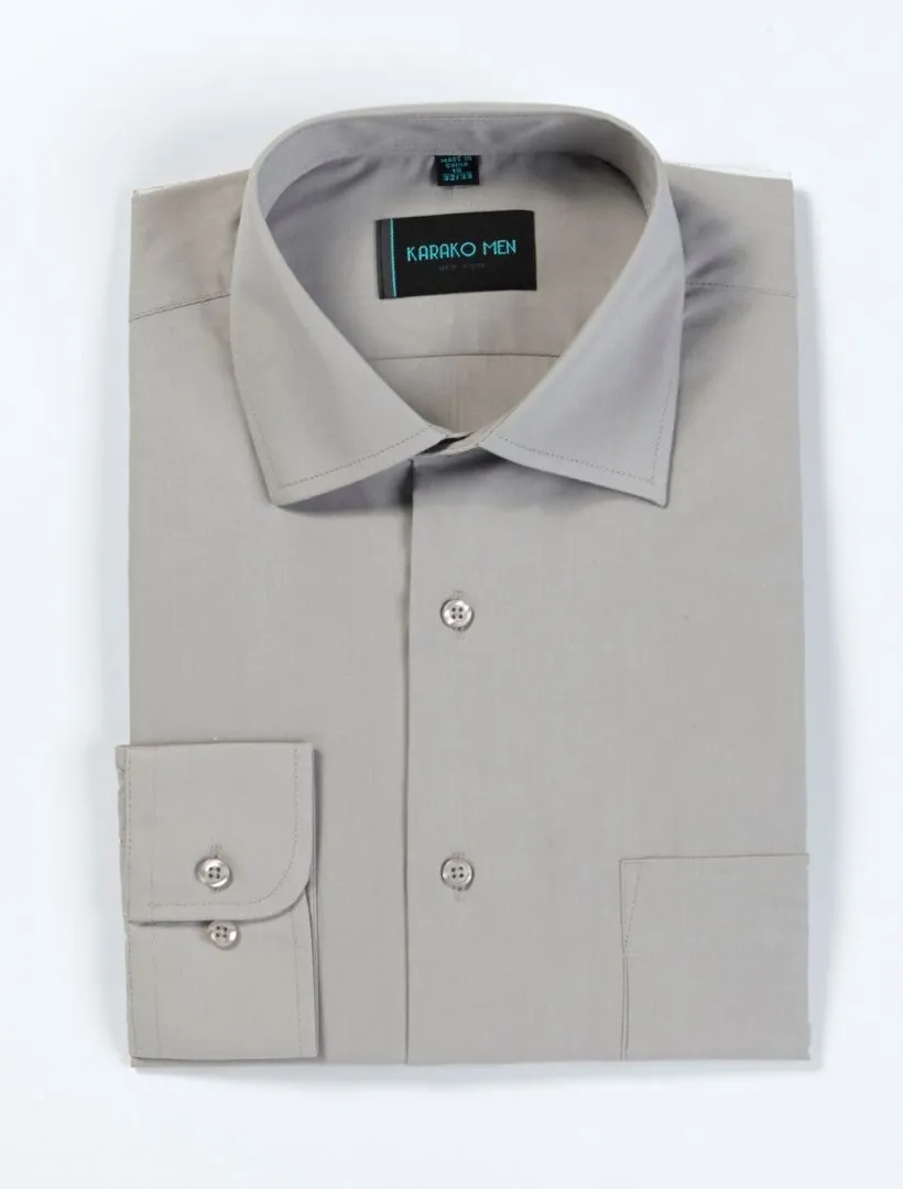 Karako Men Light Grey Dress Shirt