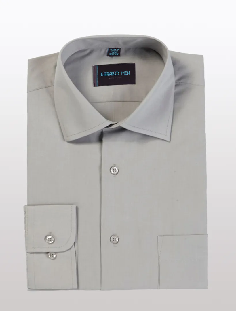 Karako Men Light Grey Dress Shirt