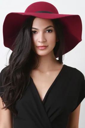 Leatherette Belt Floppy Hat