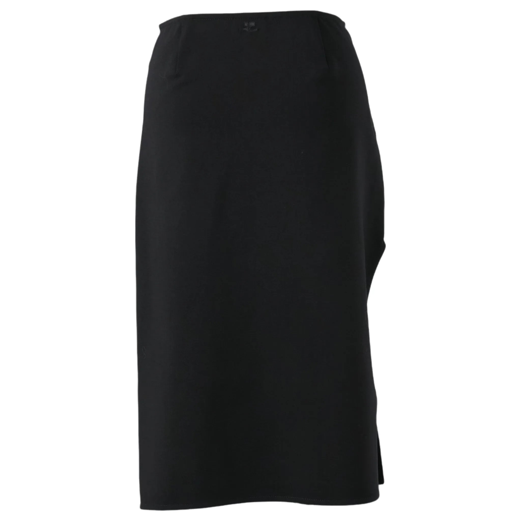 LONG SKIRT OBLIQUE TAILORED WOOL / 9999:BLACK