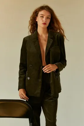 Pierre Corduroy Double Breasted Blazer