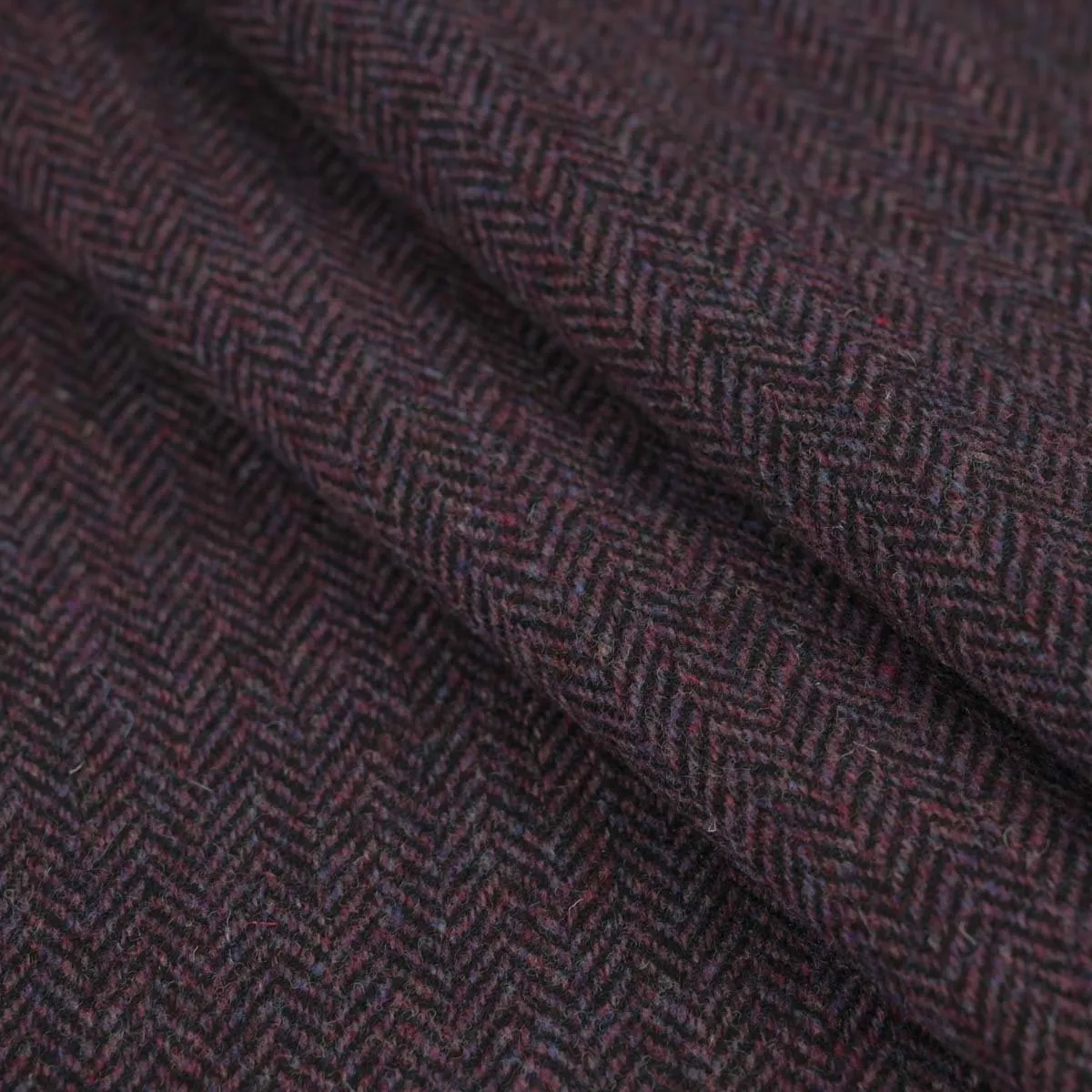 Plum Herringbone Flannel 96501