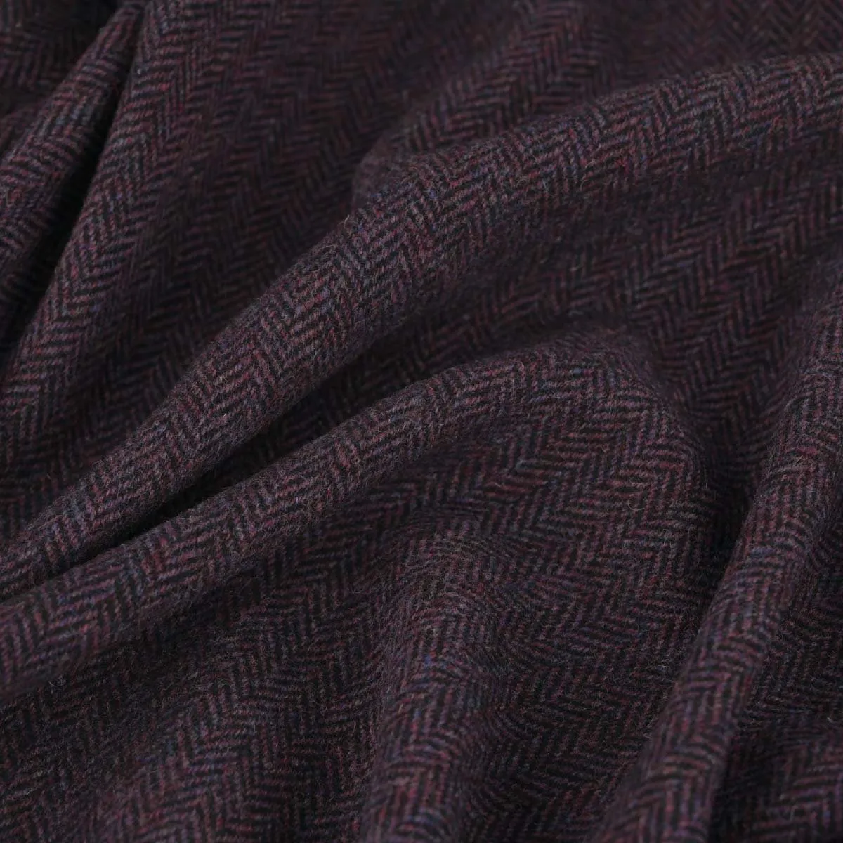 Plum Herringbone Flannel 96501