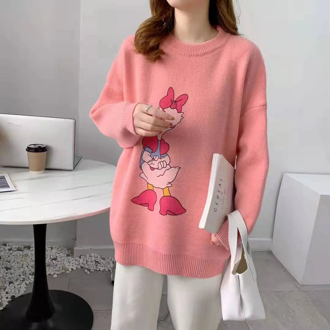 Quirky Loose-Fit Pullover