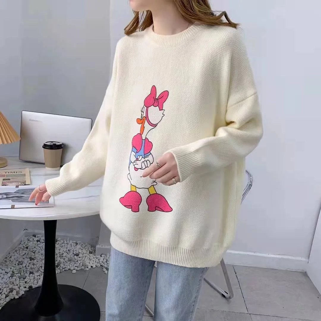 Quirky Loose-Fit Pullover