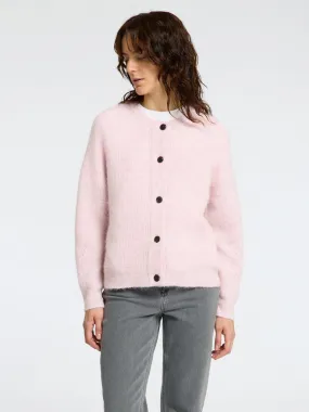 Selected Femme Lulu Short Cardigan in Bleached Mauve