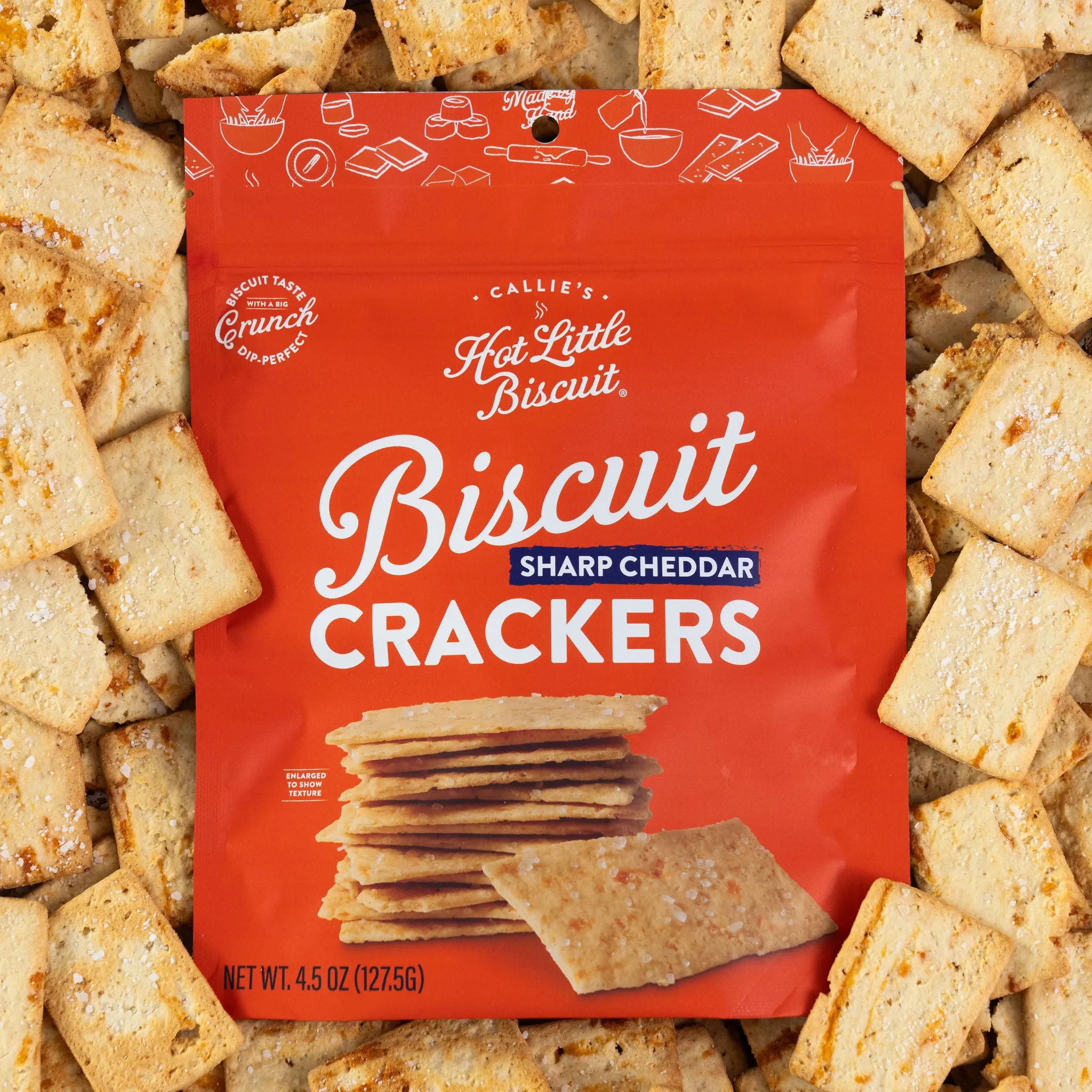 Sharp Cheddar Biscuit Crackers (2 Bags)