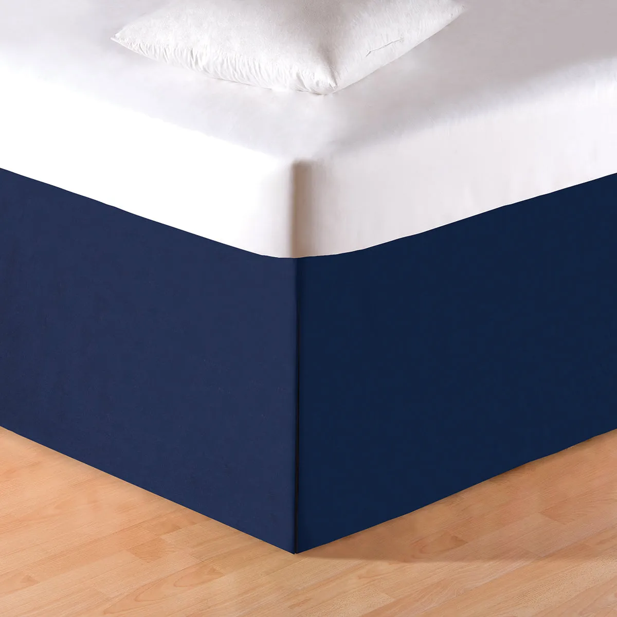 Solid Blue Bed Skirt