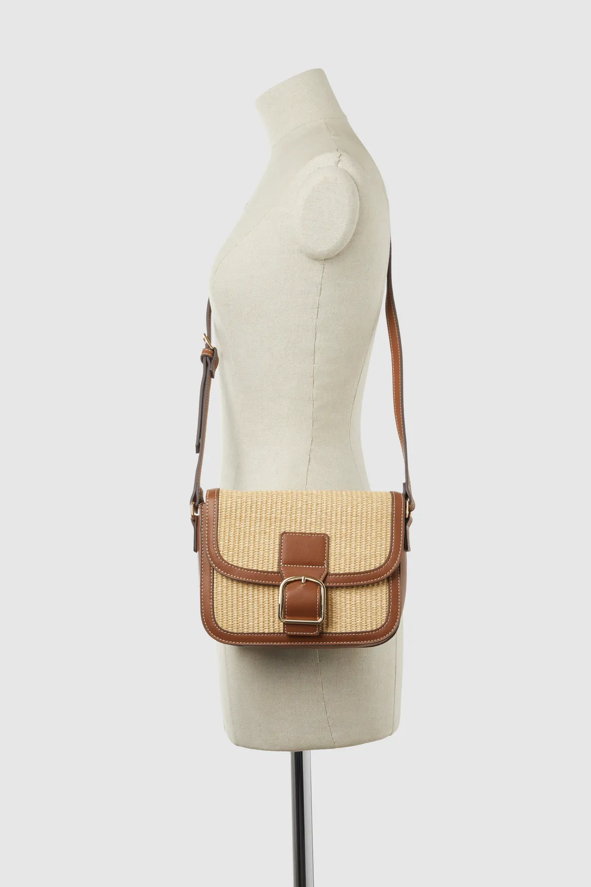 Straw Crossbody Bag