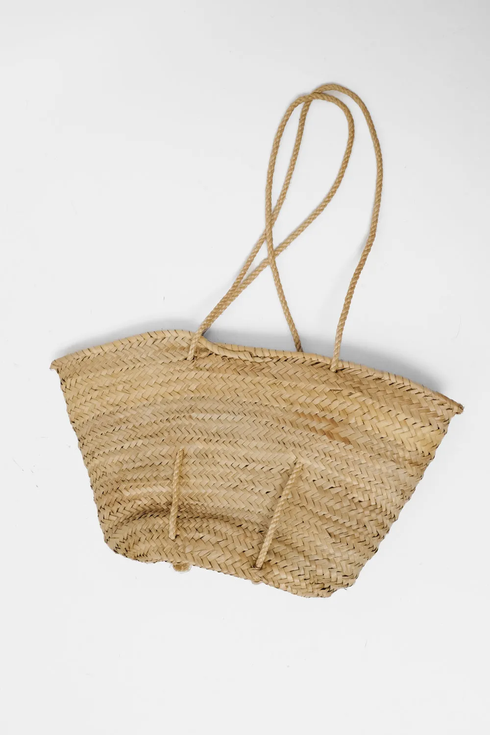 STRAW VINTAGE SHOPPER