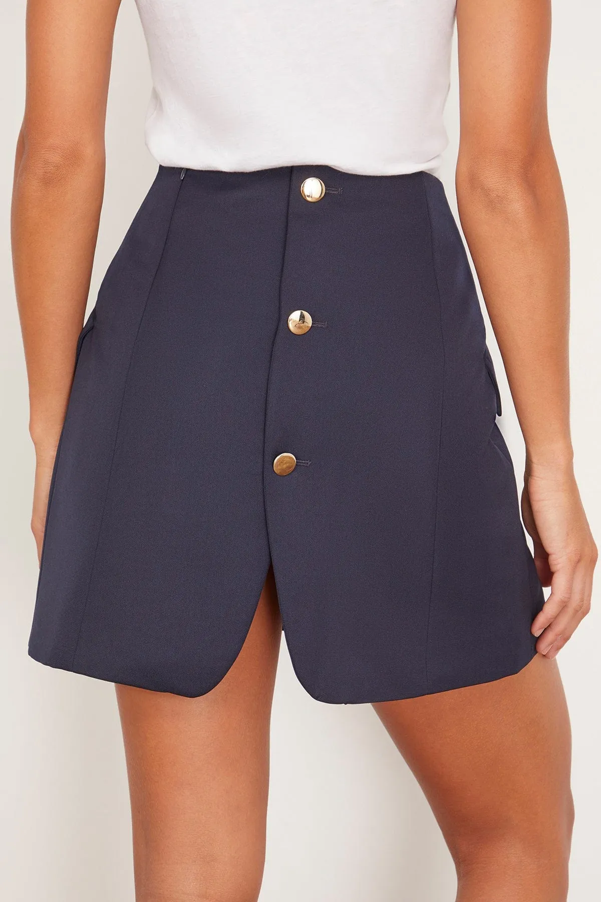 Tailored Blazer Skirt in Navy