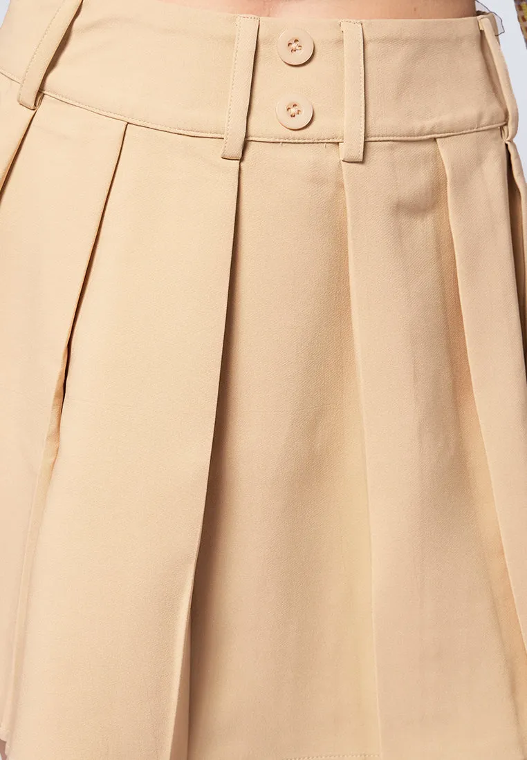 Tailored Pleated Skirt