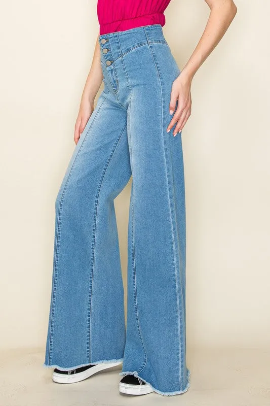 Wide leg, denim pants,  jeans, western