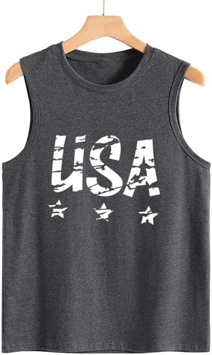 Women Patriotic Tank Tops July 4th American Flag Shirt