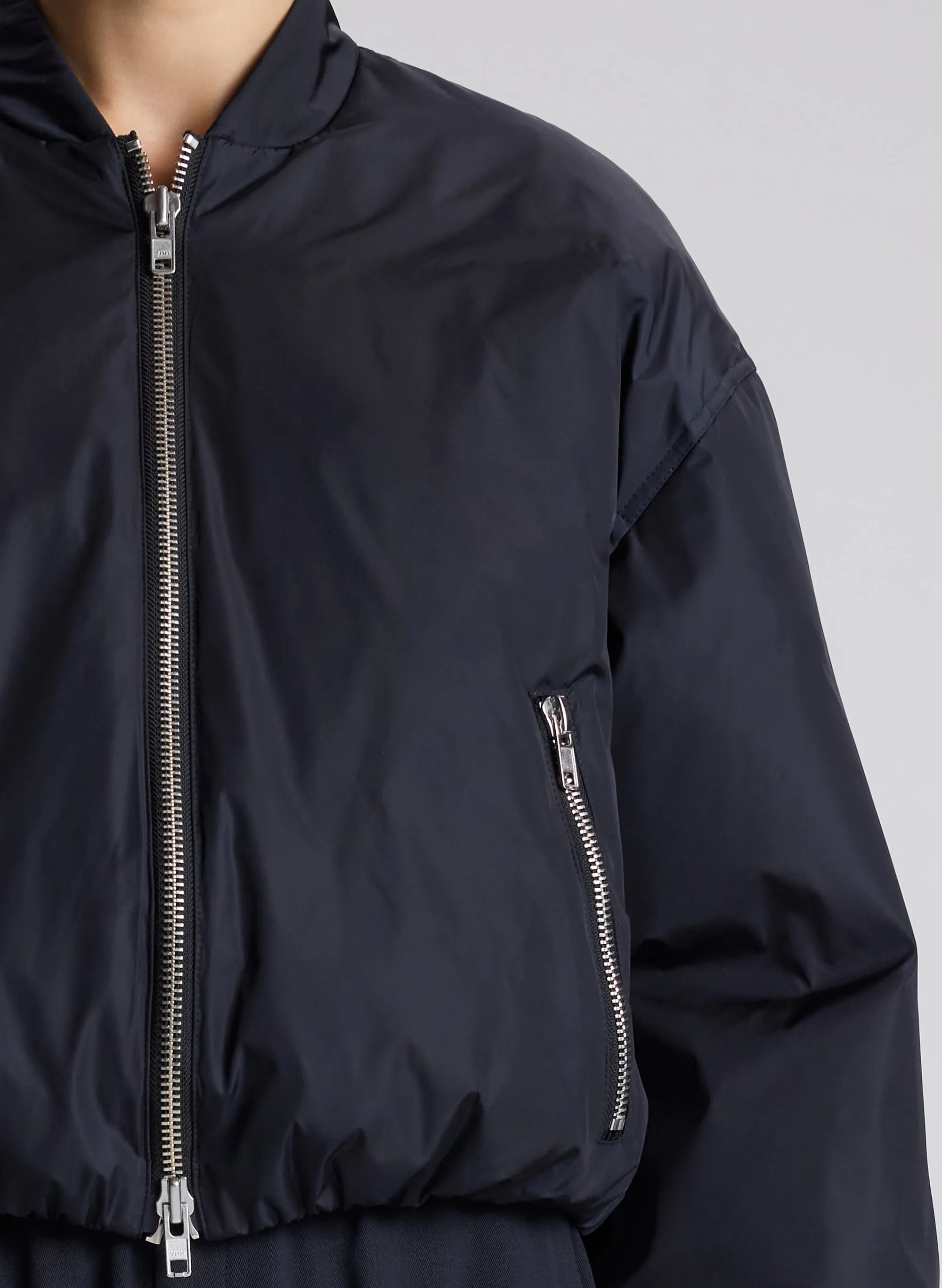 Zane Nylon Bomber Jacket